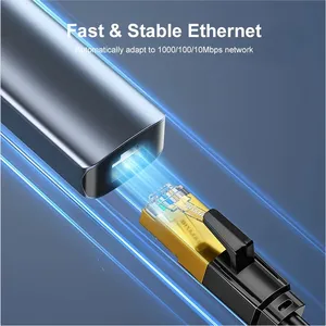 SAMZHE Typ-C HUB RJ45-Adapter HDMI 4K Typ C HUB Hoch geschwindigkeit für Computer mit mehreren Geräten Laptop Desktop PC Adapter USB HUB - Product Image 5