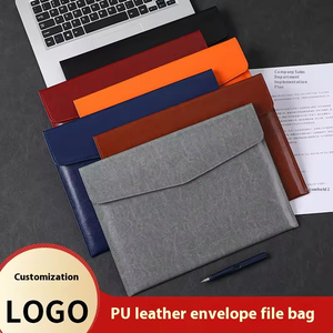 Tùy chỉnh A4 PU da tập tin túi từ khóa di động tài liệu tổ chức trường hội nghị thư mục - Product Image 2