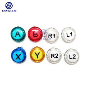 Кнопки NOT LED SANWA стиль Cherry MX Microswitch логотип X Y Start выберите для ПК MAME Raspberry Pi Кнопка части аркадная кнопка - Product Image 2
