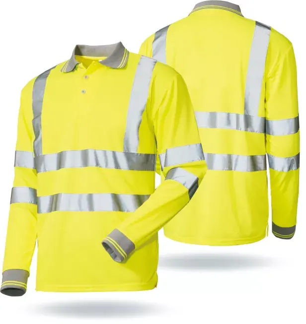 Высококачественные безопасные строительные рубашки, поло Hi Vis, дешевая Защитная Светоотражающая футболка, светоотражающая одежда