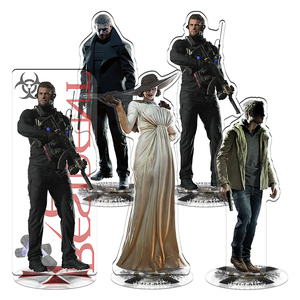 20CM RE4 Resident Evil 4 8 Remake Leon Ada Wong Game Toy Stand Standee <strong>Derivatives</strong> Figure Figures Dolls for Player