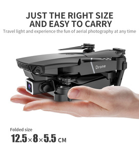 Máy bay không người lái E88 4K HD RC, camera kép, GPS, đèn LED, động cơ không chổi than - Thân thiện với người mới bắt đầu, chụp ảnh trên không, chức năng gấp gọn - Product Image 6