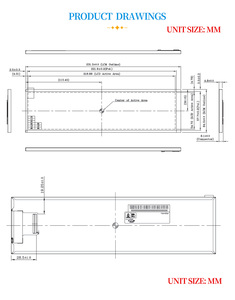 HSD088IPW1-A00 Regaldisplay 8,8 Zoll 1920 x 480 gestreckter LCD HDM-DSI MIPI-Display mit Running Board für Raspberry Pi Hülle