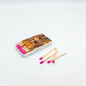 ไม้ขีดไฟกล่องเล็กๆสีขาวหัวจับคู่พิมพ์สีสันสดใส - Product Image 6