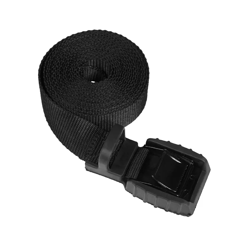 1 inch 25mm Padded Luggage Cargo Cam buckle tie down strap webbing with rubber pad and Protective cover