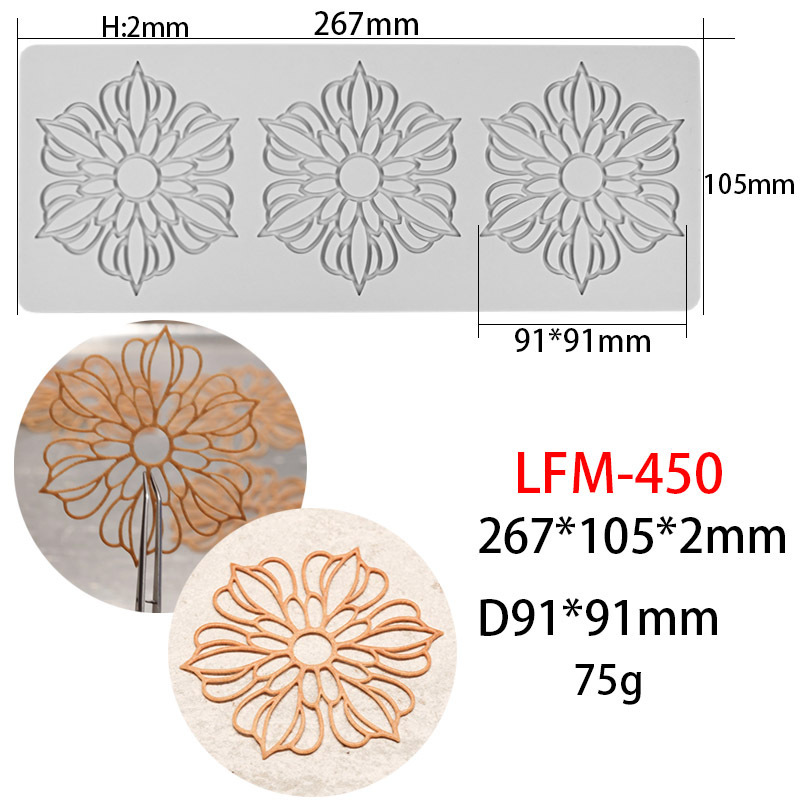 Nueva corona de flores de 3 hileras z75 lfm-450