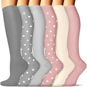 Ecommerce Best Selling Easy To Put On Compression <strong>Socks</strong> Instock Fast Delivery 15-20 mmHg Various Funny Colors Compression <strong>Socks</strong> - Product Image 5