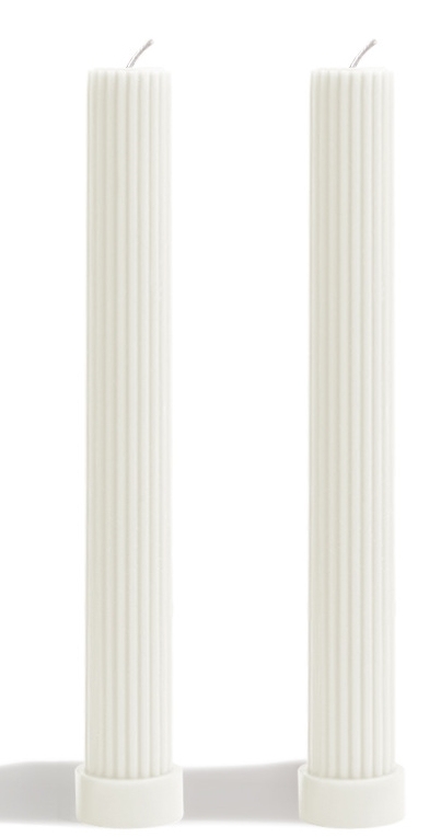 Conjunto de 2 unidades en color blanco.