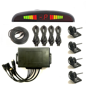 Detector de pantalla Led ultrasónico, detección de punto ciego de marcha atrás, 4 sondas resistentes al agua Ip67, sistema de Sensor de estacionamiento para camiones y autobuses - Product Image 1