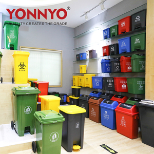 Compartimentos de basura para la cocina, contenedores de basura de clasificación, Con base, 60l, 3 compartimentos