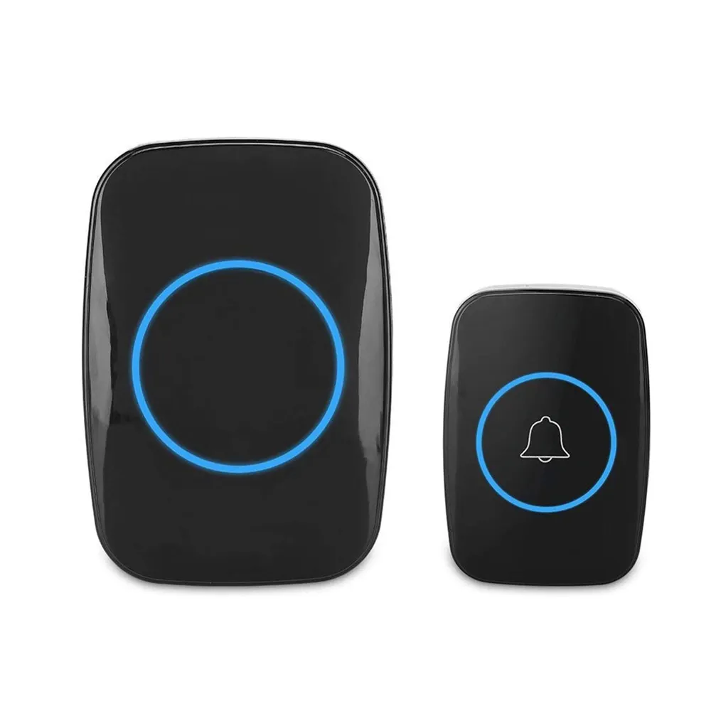 Wireless Doorbell Smart Home Digital Doorbell with Remote Button Transmitter and Plug-in Receivers automatic door bell 60 chimes