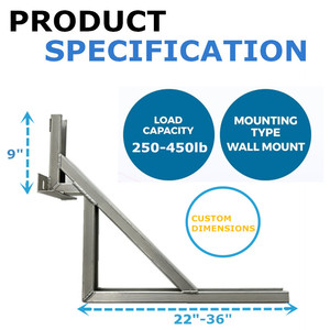 מערכות מיזוג אוויר מיני מפוצל מזגן קיר מערכות משאבת חום יחיד לעמוד סוגר פלדה אלומיניום - Product Image 3