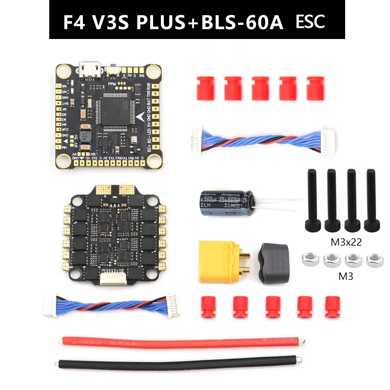 FPV F4 V3S PLUS tour volante 45A/60A ESC 4-en-1 tour 3-6S LiPo pour RC FPV Drone