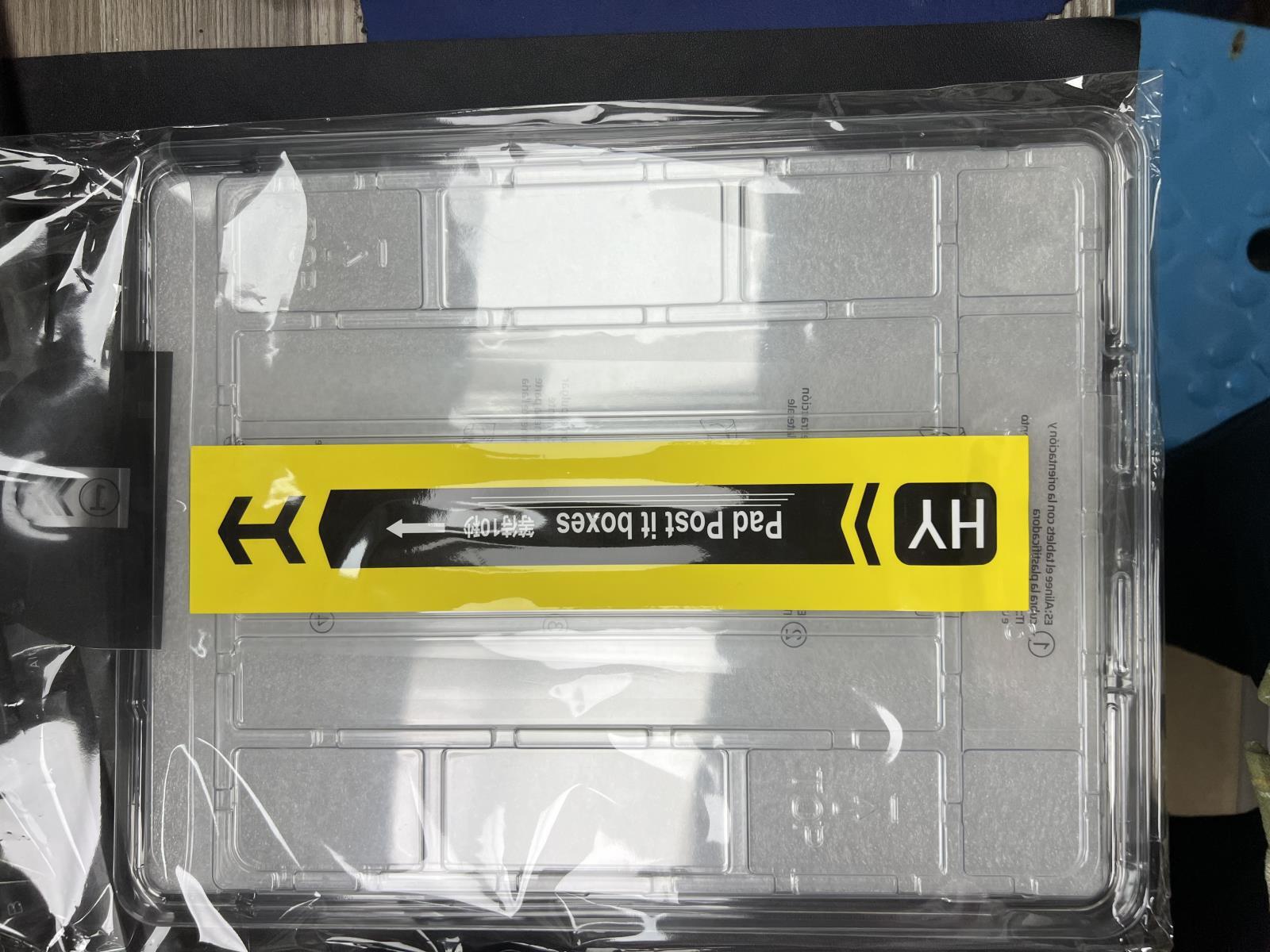 Verre transparent avec kit d'installation (avec sac OPP)