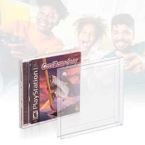 Plastik temizle tek kart kartuş müzik CD Jewel disk depolama koruyucu kutu koruyucu ekran kutusu için PS1 ve Dreamcast & CD - Product Image 6