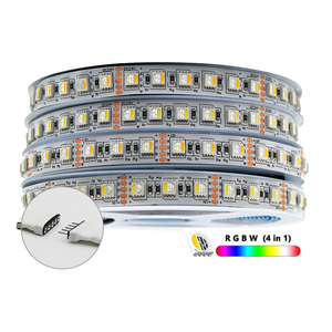 LED renkli Dimmer şerit PCB RGBWW işık çubuğu su geçirmez SMD 5050 RGBW 4 in 1 DC 12V 24V 60 Leds/m IP67 IP65 IP20 esnek beyaz - Product Image 1