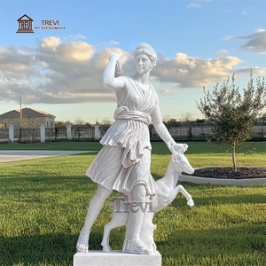 Trevi Tay Khắc Hy Lạp Cổ Nổi Tiếng Chất Lượng Cao Đá Cẩm Thạch Artemis Nữ Thần Tượng <span class=keywords><strong>S</strong></span>ăn Bắn Diana Điêu Khắc Cho Ngoài Trời - Product Image 6