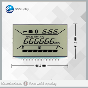 Di alta qualità personalizzabile monocromatico 7 segmento HTN Anti-abbagliamento LCD schermo per motocicli SJXDGW037 codice di segmento - Product Image 4