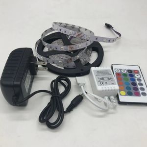 ที่นิยม5เมตร16.4ft 2835 SMD RGB นำแถบไฟ24Key 44key IR อะแดปเตอร์ควบคุมระยะไกลใหม่ที่สมบูรณ์ชุด/ชุด - Product Image 2