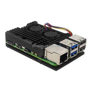 JYCTEC <strong>Raspberry</strong> <strong>Pi</strong> 5 Back Cover <strong>Case</strong> Dual Fan Aluminum alloy <strong>case</strong> RPI 5 passive cooling metal <strong>case</strong> - Product Image 3