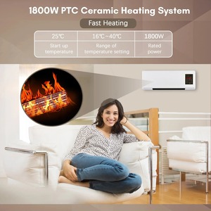 <strong>2025</strong> Custom Dual Use Wall Mounted Electric Space <strong>Heater</strong> 1800W Small 2-in-1 Air Conditioner with Remote Control for Home - Product Image 4