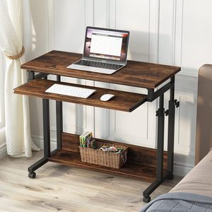 High Quality Ergonomic Modern Office <strong>Computer</strong> <strong>Table</strong> Sit Stand Desks Small Standing Keyboard Tray <strong>Rolling</strong> <strong>Computer</strong> Desk - Product Image 6