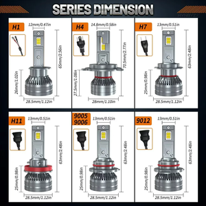 HYNBYZJ 2024 <strong>New</strong> H4 <strong>Led</strong> Projector Mini <strong>LED</strong> <strong>Kit</strong> Auto H4 <strong>Led</strong> Car Headlight Bulbs Conversion <strong>Kit</strong> Hi/Lo Beam 6500K 12V <strong>Led</strong> H4 - Product Image 6