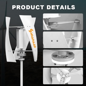 Çin fabrika rüzgar güneş enerjisi sistemi 1KW 3KW 5KW 10KW Vawt dikey rüzgar rüzgar türbini jeneratör ev kullanımı için - Product Image 3