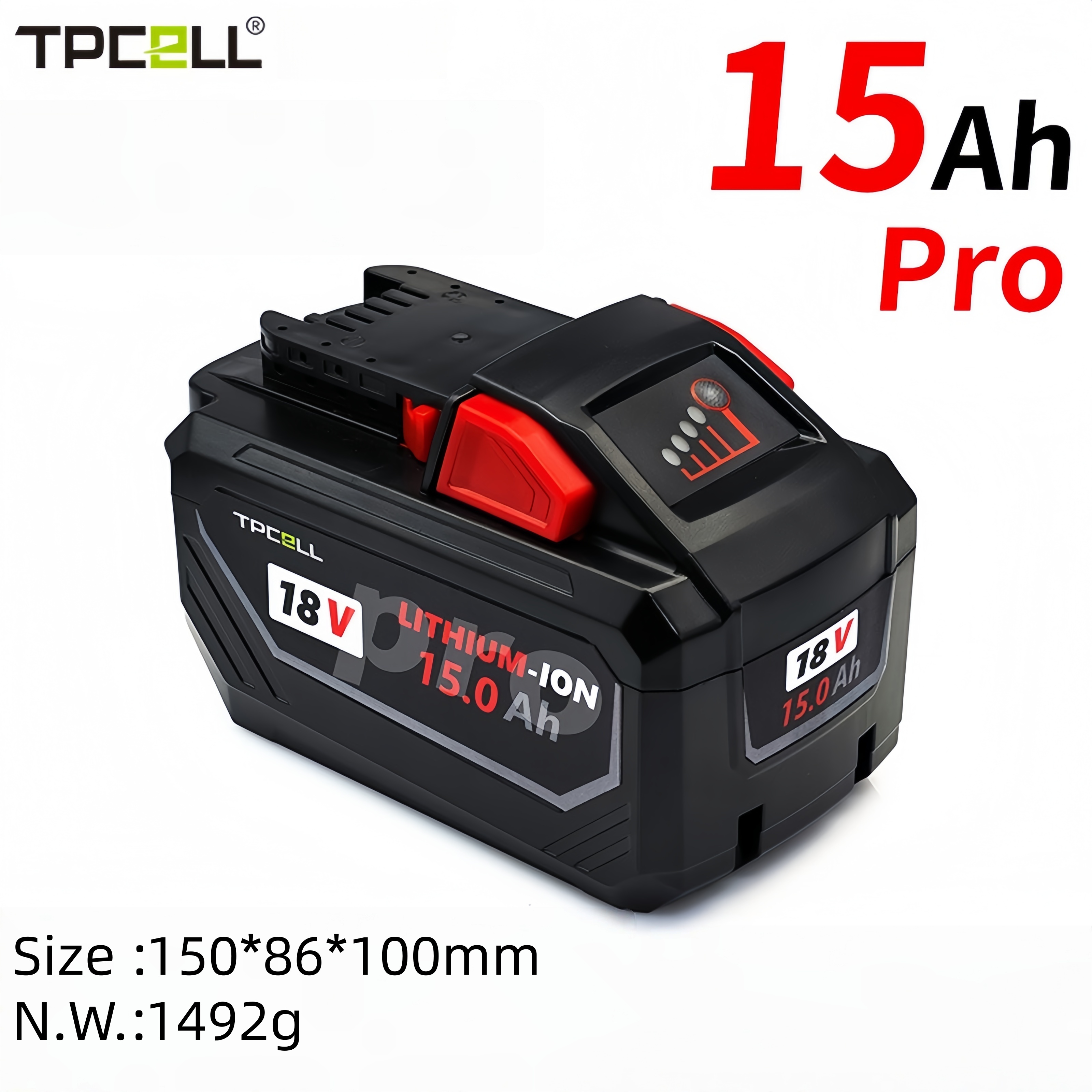 Para Milwaukee 15AH M18150Pro