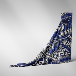 Wf Polynesian Tribal Mô Hình Thiết Kế Tùy Chỉnh Kỹ Thuật Số In 100% Rayon Viscose Vải Cho Samoan Quần Áo - Product Image 3