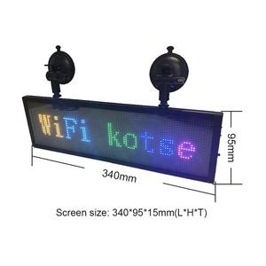 Tablero de mensajes LED para coche, tablero de señal con control WiFi superfino de 12V, pantalla de visualización P5 - Product Image 2