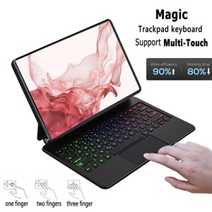 三星Galaxy Tab S8 + S8 Plus 12.4 X800 X806魔术键盘的原始设备制造商无线触控板键盘定制语言背光对开 - Product Image 5