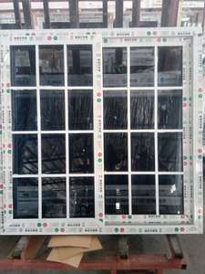 UPVC/PVC <strong>windows</strong> Thailand Hurricane Impact Sliding <strong>Window</strong> with Tinted Reflective Glass and Grill - Product Image 2