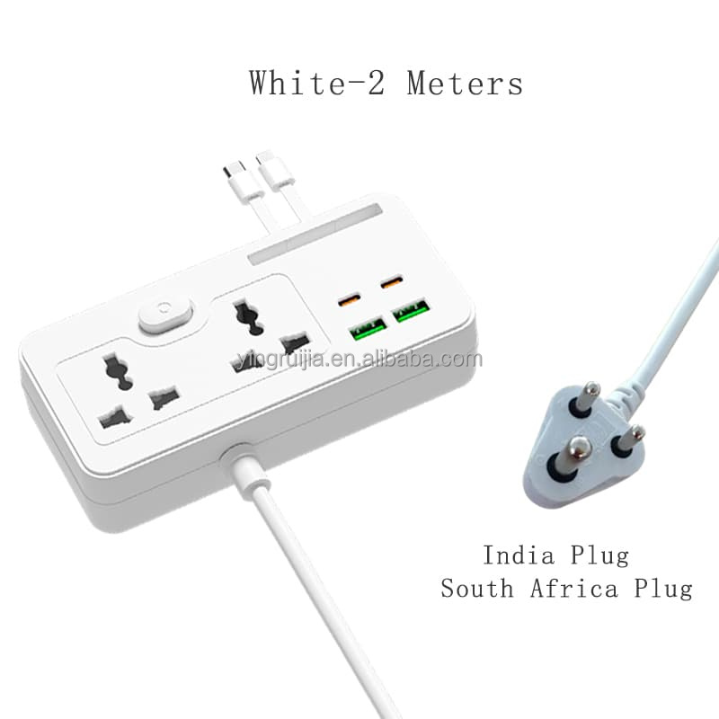 Nero 2 metri-presa universale-spina Australia