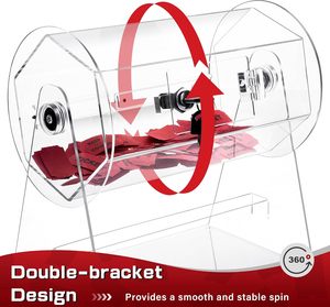 Acrylic Xổ Số hộp trong suốt Xổ Số <span class=keywords><strong>Spinner</strong></span> Bingo trò chơi trống nhỏ Xổ Số - Product Image 2