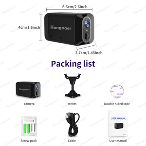 Hongnaer gran angular Mini 4G cámara interior 2400mAh CMOS Sensor PIR detección de movimiento Cámara CCTV de seguridad - Product Image 4