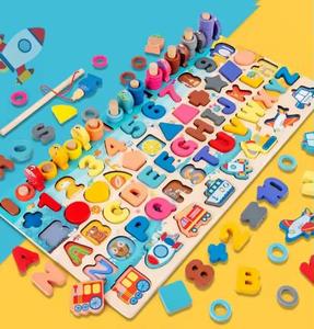 幼児教育多機能対数ボード子供の形認識番号パズル教育玩具 - Product Image 3