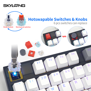 SKYLOONG Bàn Phím PBT Danh Sách Lùi RGB 3 Chế Độ GK75 Bàn Phím Chơi Game Công Tắc Gateron Cơ Học Cho Nhà Sản Xuất Skyloong - Product Image 4