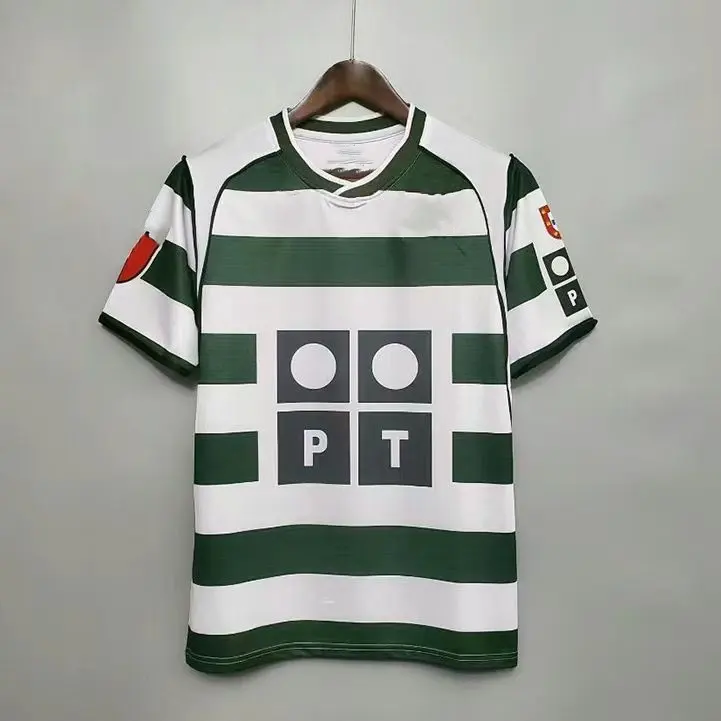 Camiseta de fútbol retro personalizada de alta calidad Tailandia calidad deportiva Portugal Club Ronaldo uniformes de fútbol