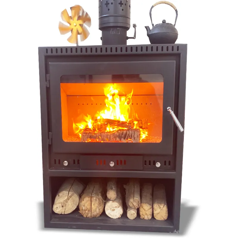 La vente en gros permet de voir le vrai feu Vous pouvez vous réchauffer au feu Cheminée à bois de style moderne appréciable pour le camping