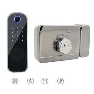 Elektronisches 12-V-oder batterie betriebenes Felgen schloss Kompatibel mit dem Tür-Telefon-Intercom-Zugangs kontroll system Elektrisches Tor schloss - Product Image 1