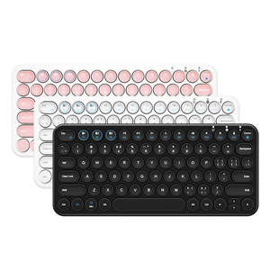 Mini teclado inalámbrico ABS ligero y compacto, bonitos teclados de oficina con diseño delgado para una comodidad óptima