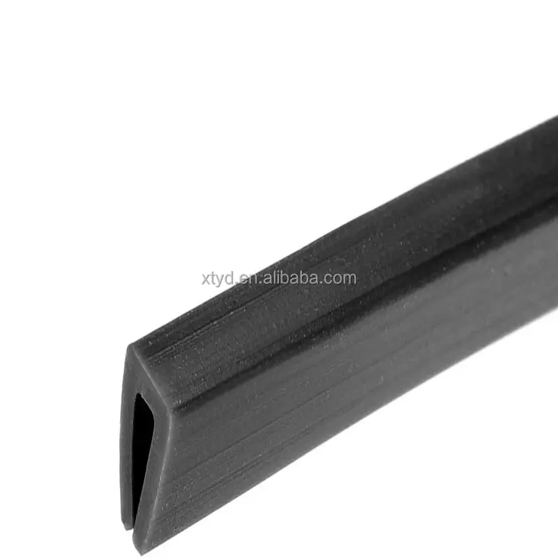 Black Rubber Edge Trim Flexible Neoprene Edge Protector for Sharp Rough Surfaces