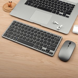 Slim 2.4GHz tre modalità Wireless ricaricabile tastiera e Mouse Set Mini interfaccia USB compatibili telefoni per ufficio/computer da gioco - Product Image 2