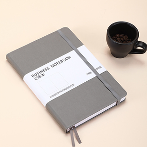 定制子弹笔记本印刷A5精装笔记本皮革，带松紧带和丝带Cuadernos Escolares - Product Image 5