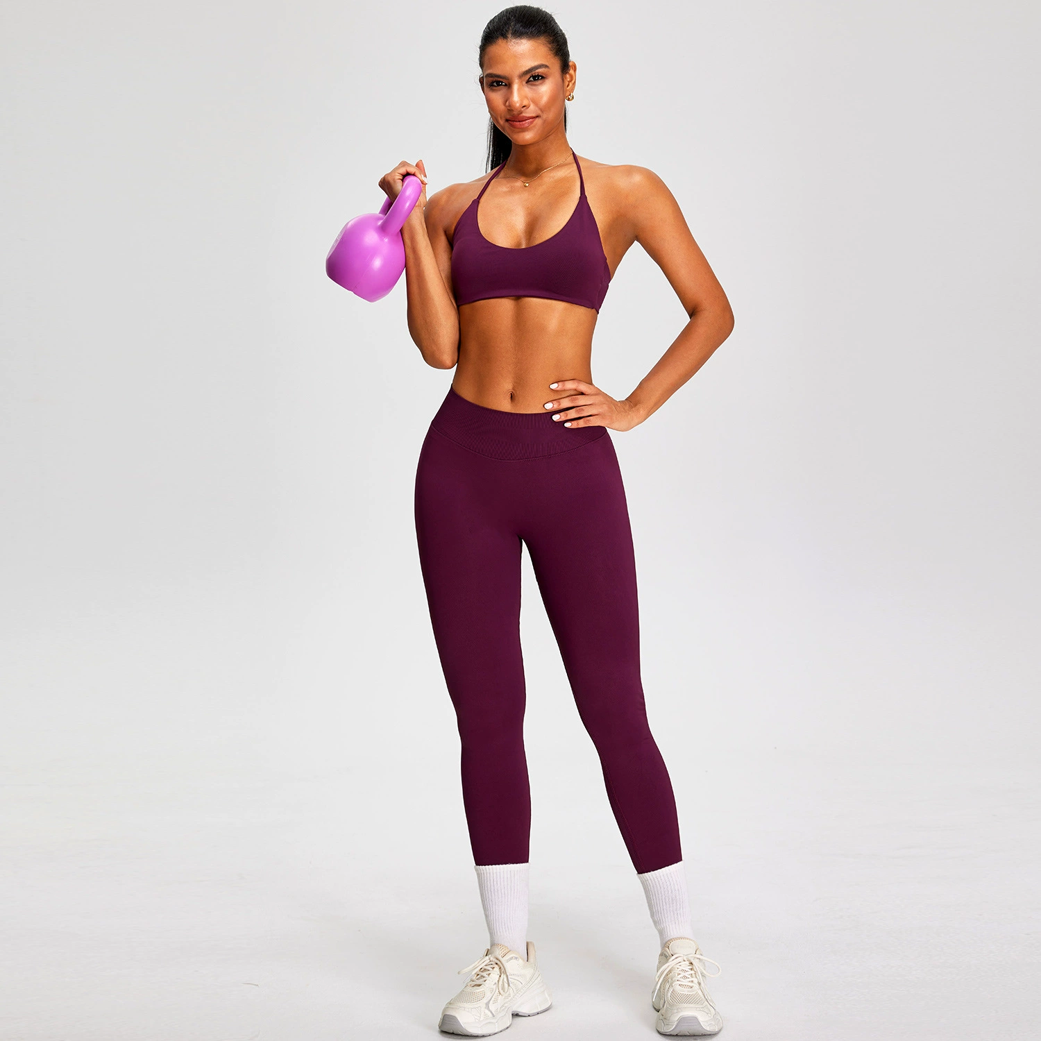 ensemble de leggings marron