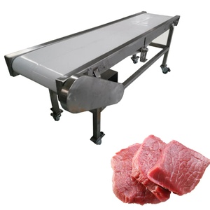 Cinta de PVC de suministro de fábrica, cinta transportadora de carga de mesa plana continua de acero inoxidable para máquina de fabricación de productos de grano - Product Image 3