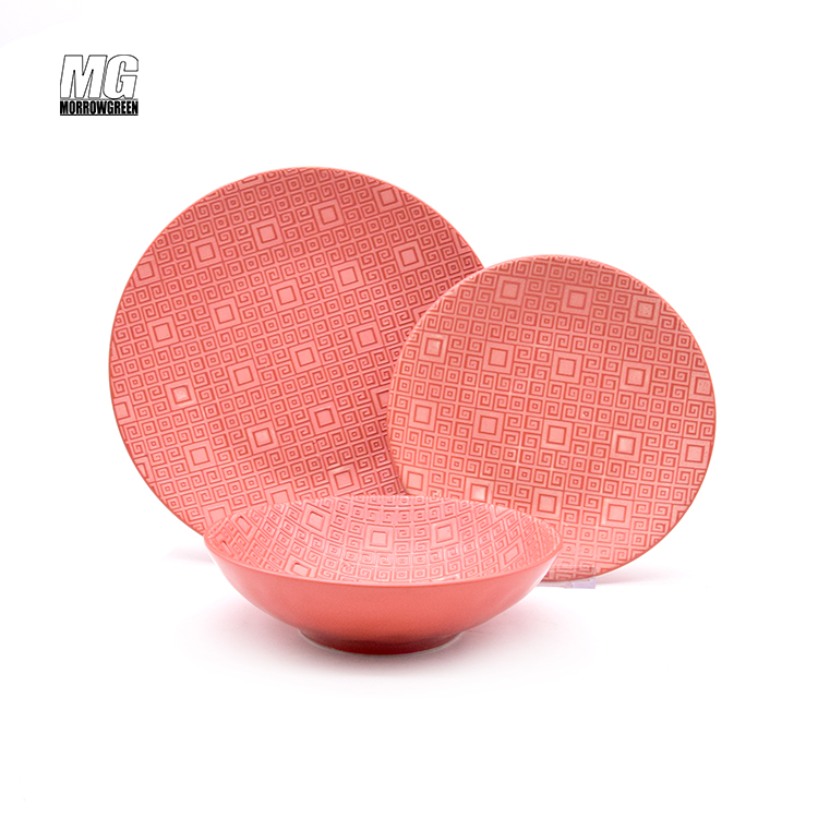 Ceramic Stoneware Porcelain dinnerware Dinnerware Set Wedding Engraving New Arrived dishes Sets ceramic dinner plates set