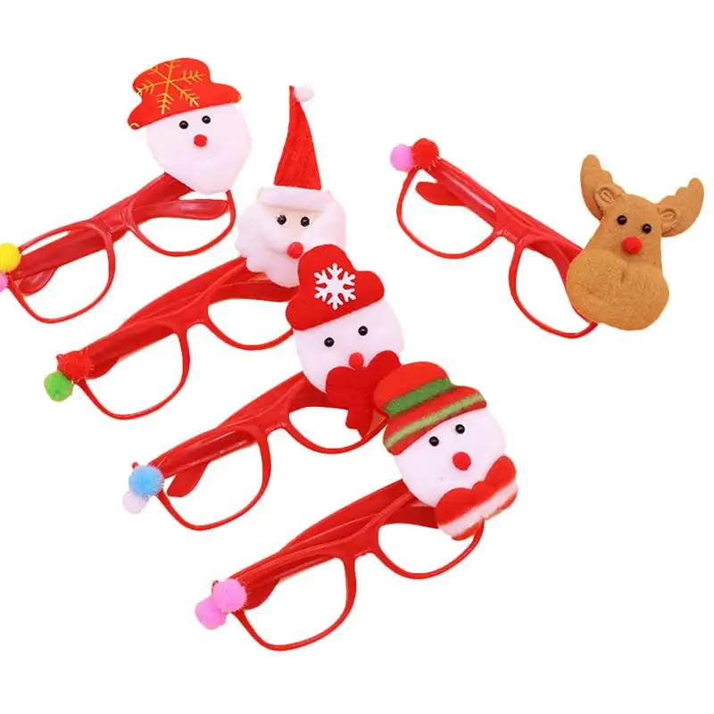 子供のためのクリスマス装飾ギフト子供パーティーおもちゃ雪だるまアントラーフェスティバルデコレーショングラス
