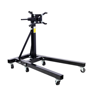 Ağır 2000 LBS kapasiteli katlanır araba krikolar <span class=keywords><strong>360</strong></span> ° ayarlanabilir montaj kafası motor standı